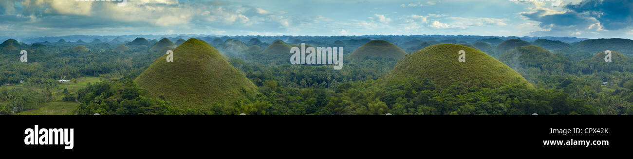 Chocolate Hills, Bohol, Visayas, Philippinen Stockfoto