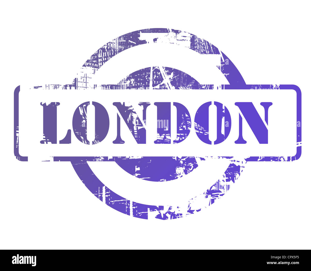 London-Stempel mit textfreiraum isoliert auf weißem Hintergrund. Stockfoto