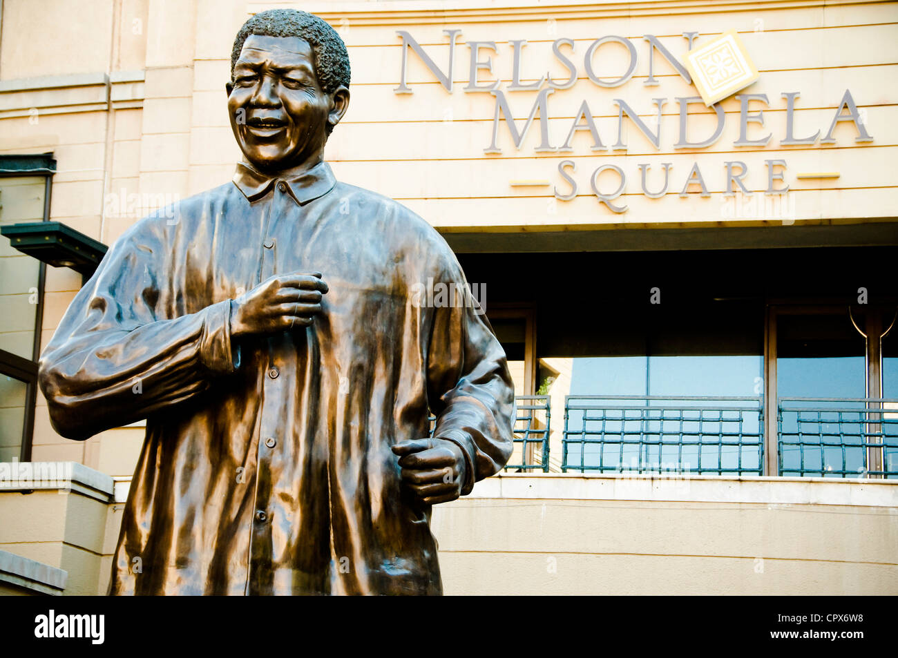 Statue von Nelson Mandela, Sandton City Stockfoto