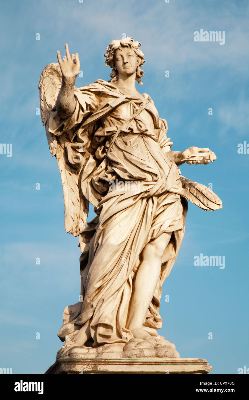 Rom - Engel mit den Nägeln, Ponte Sant' Angelo Stockfoto