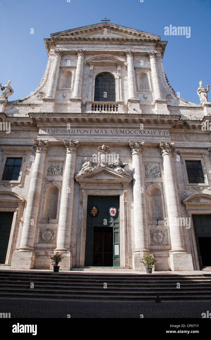 Rom - Fassade der Kirche San Giovanni dei Fiorentini Stockfoto