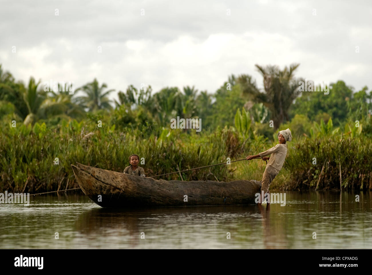 Madagaskar Hochland ehemalige Provinz von Fianarantsoa Vatovavy Fitovinany Region am Canal des Pangalanes südlich von der Stadt von Manakara Stockfoto