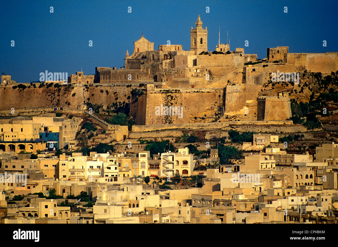 Malta, Insel Gozo, Victoria (Rabat), die Zitadelle Stockfoto