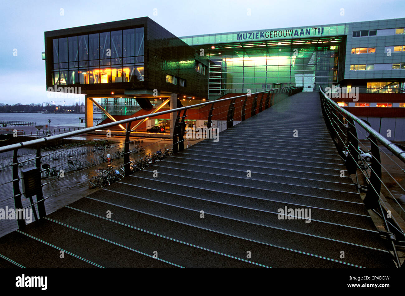 Niederlande, Amsterdam, Muziekgebouw, Konzertsaal Architekten 3XN Stockfoto