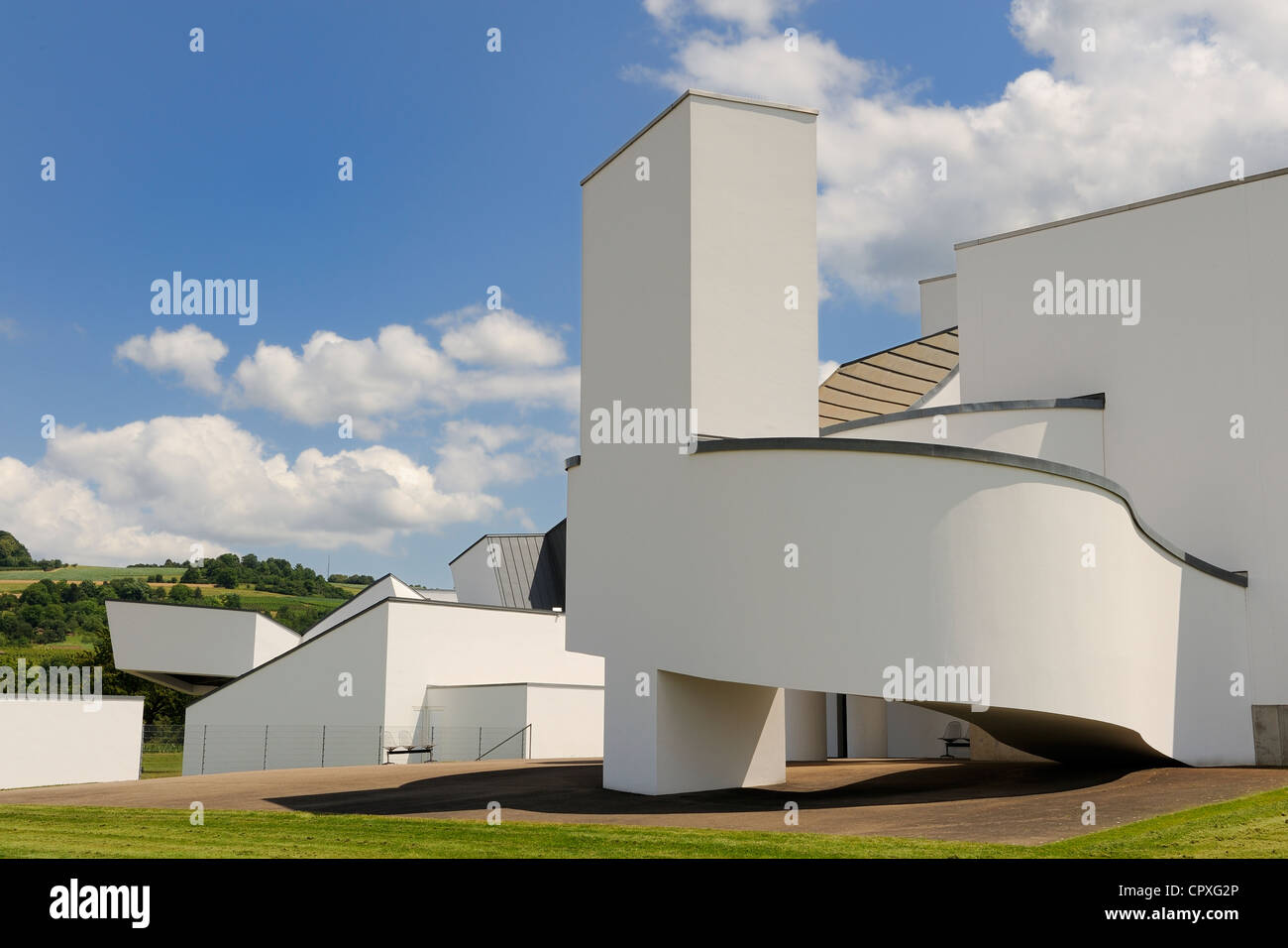 Deutschland, Südbaden, Weil am Rhein nahe Basel, Vitra Design Museum von dem Architekten Frank O.Gehry Stockfoto