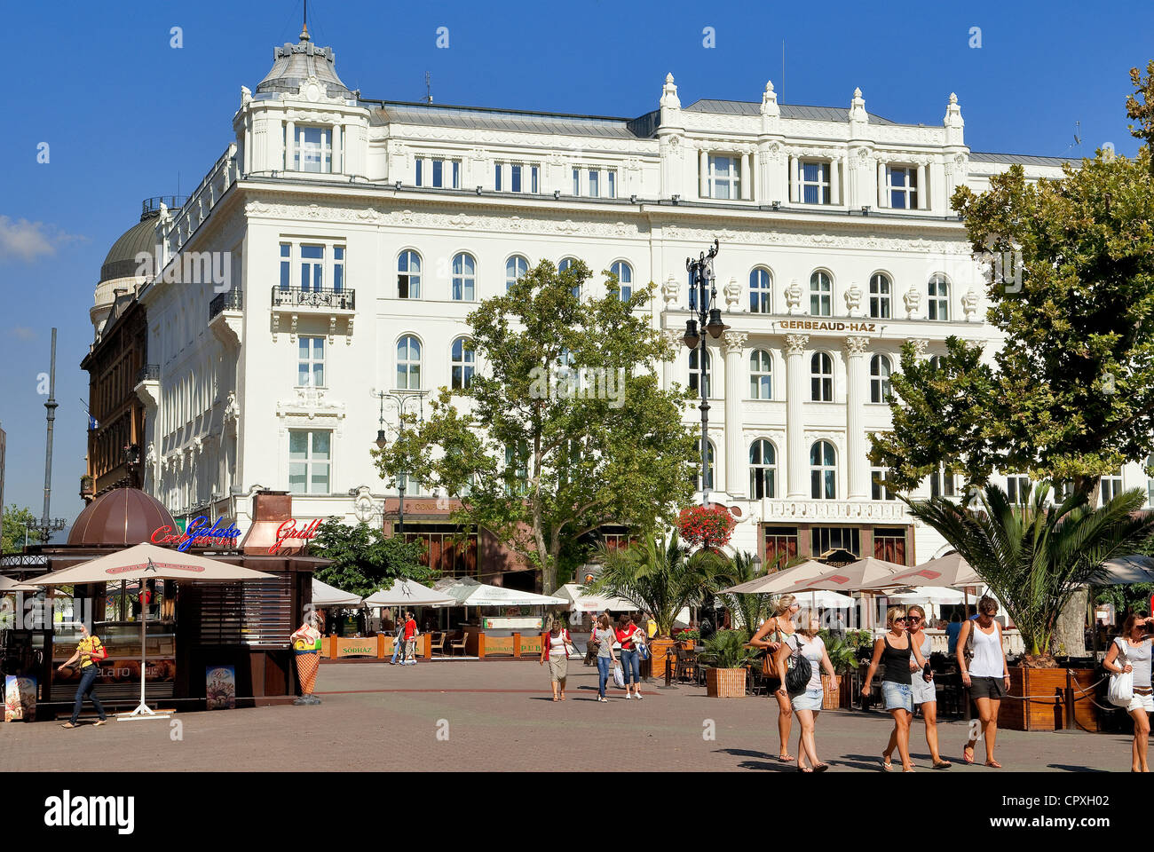 Ungarn, Budapest, wo Gebäude befindet sich das Gerbaud Cafe, Varasmarty ter 7 Stockfoto