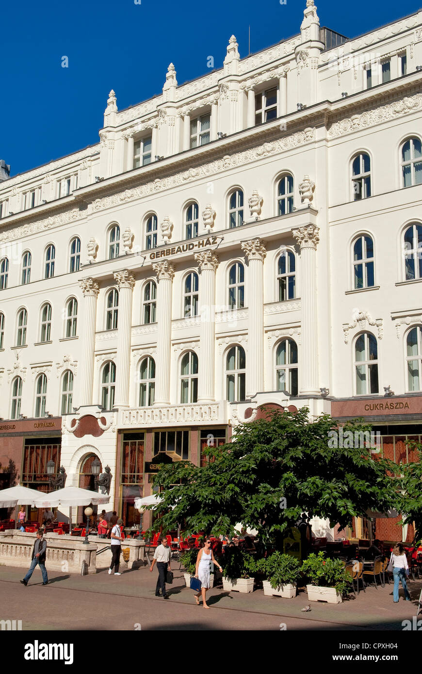 Ungarn, Budapest, wo Gebäude befindet sich das Gerbaud Cafe, Varasmarty ter 7 Stockfoto
