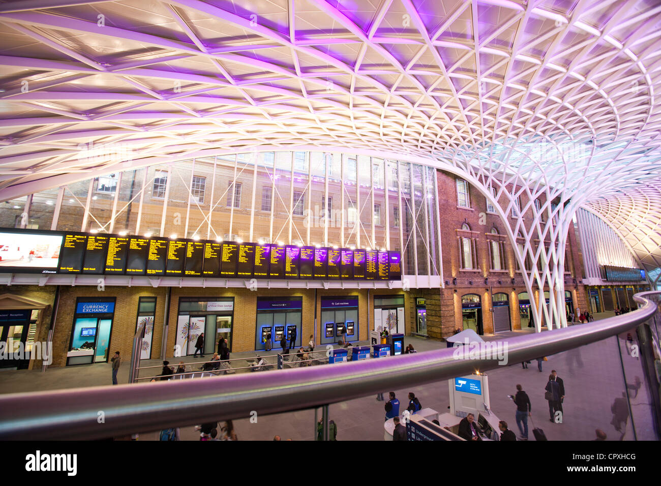 Der neue Kings Cross Bahnhof, London, UK. Stockfoto