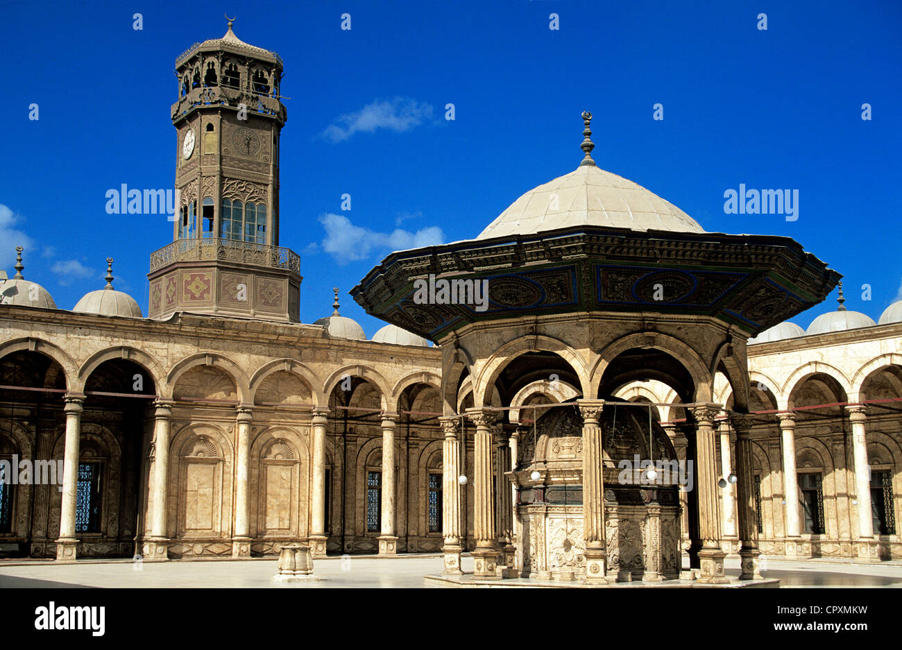 Ägypten, Kairo, Altstadt Weltkulturerbe der UNESCO, Mohamed Ali Mosque innerhalb der Zitadelle Stockfoto