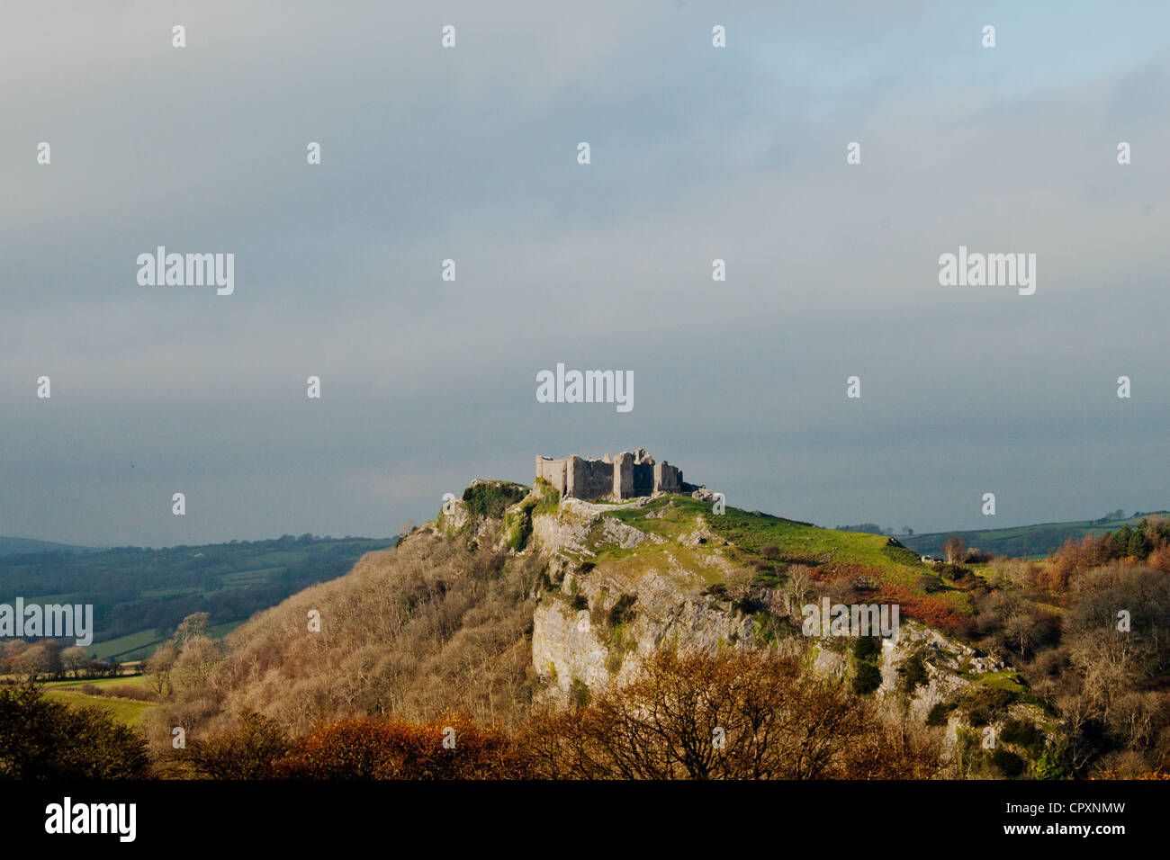 Castell Position Cennen Carmathen Wales UK Stockfoto