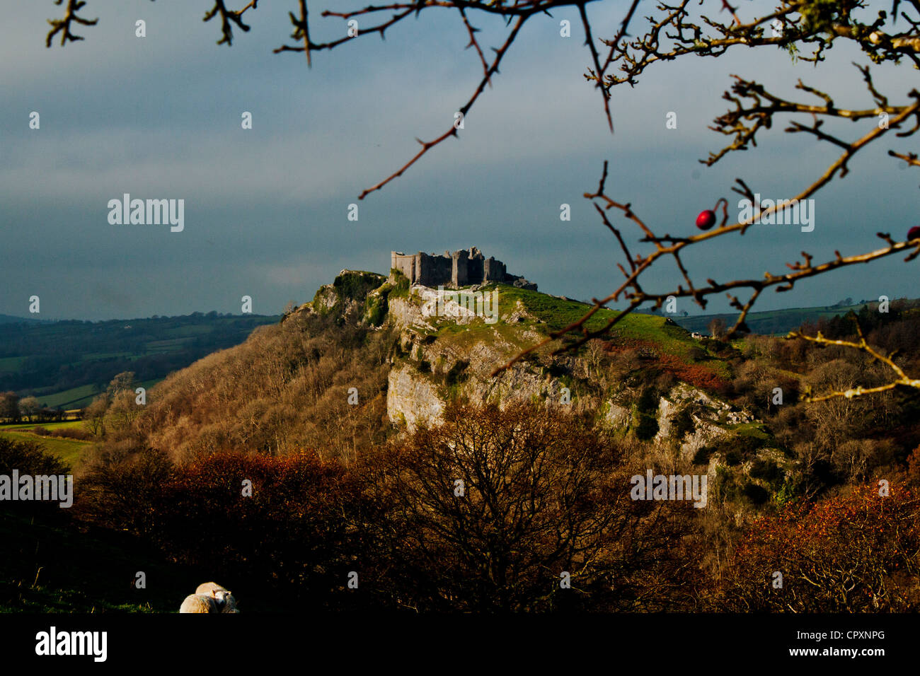 Castell Position Cennen Carmathen Wales UK Stockfoto