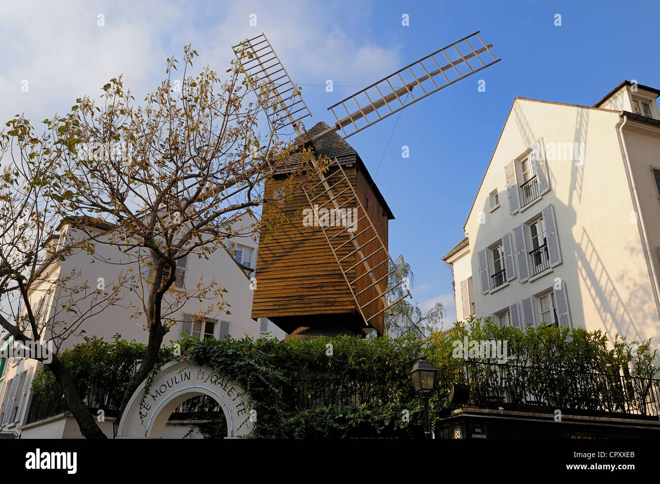 Frankreich, Paris, la Butte Montmartre, Moulin De La Galette Stockfoto