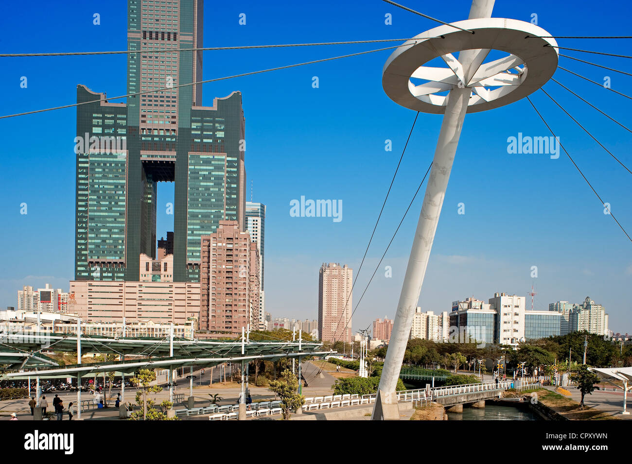 Kaohsiung, Taiwan Tuntex Sky Tower Stockfoto