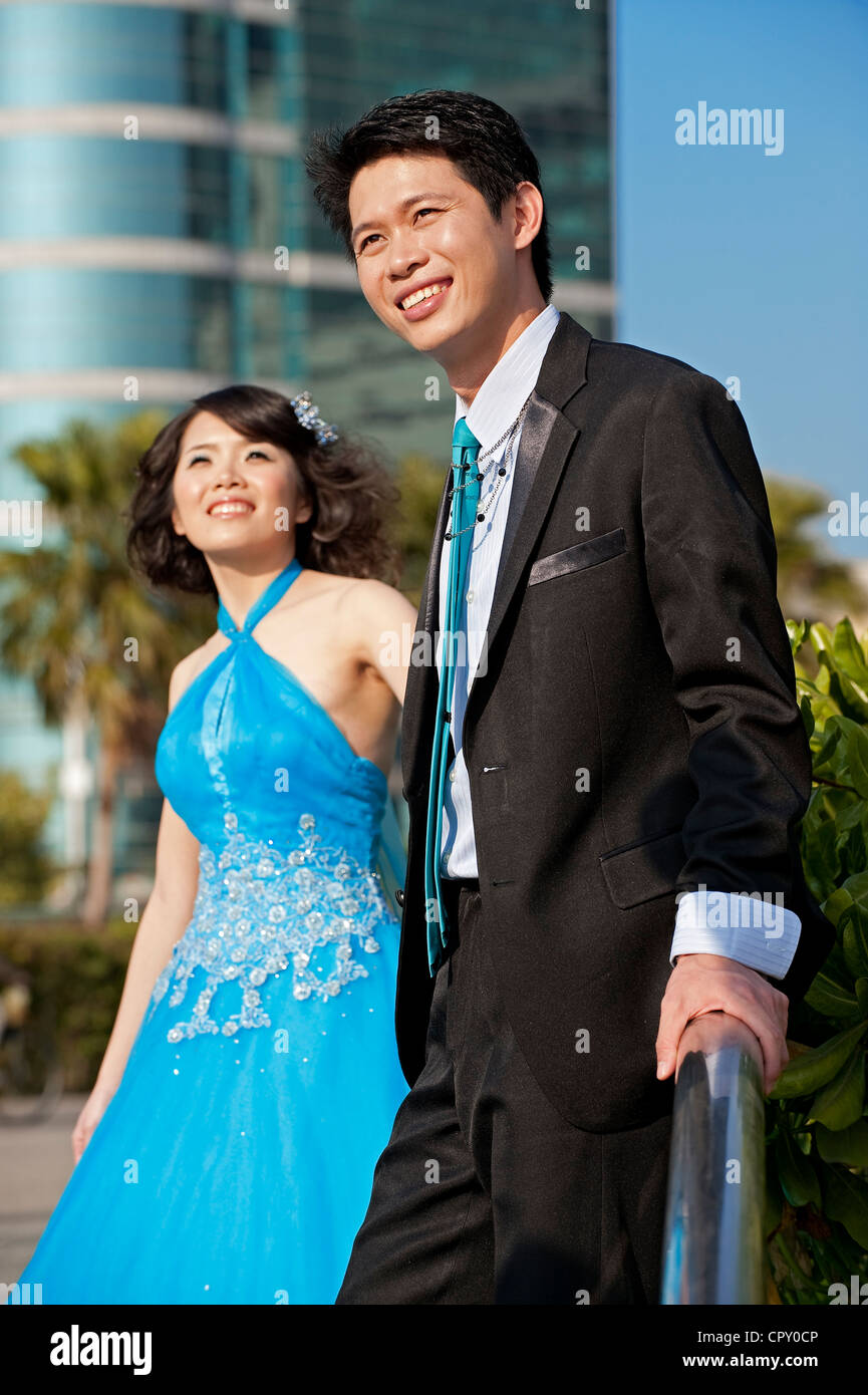 Kaohsiung, Taiwan junge Ehepaar Stockfoto