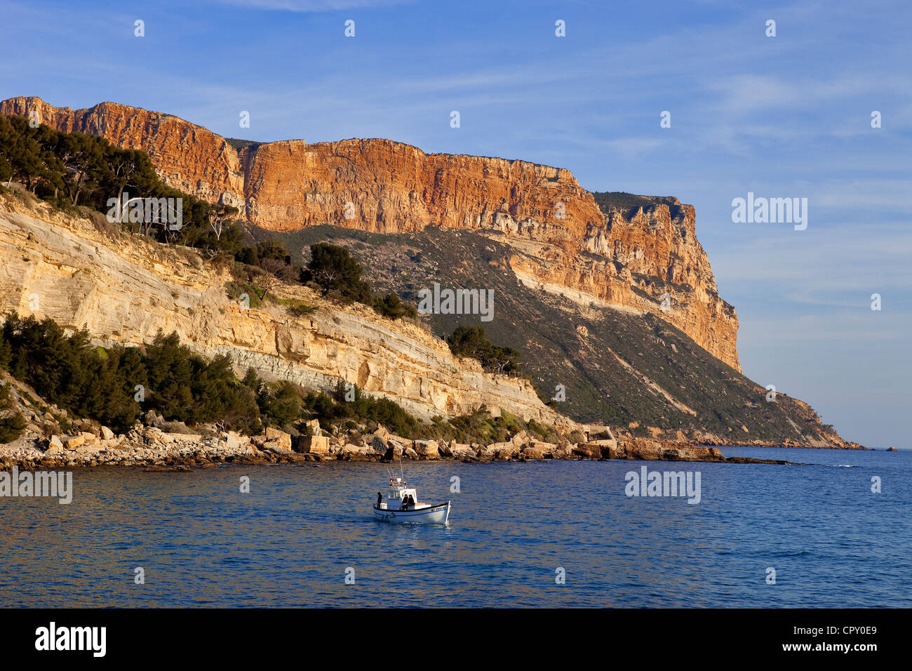 Das Cap Canaille, Cassis, Bouches-du-Rhône, Frankreich Stockfoto