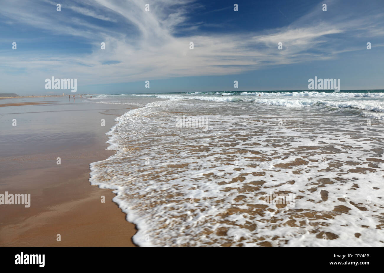 Atlantik-Strand von Conil De La Frontera, Andalusien Spanien Stockfoto