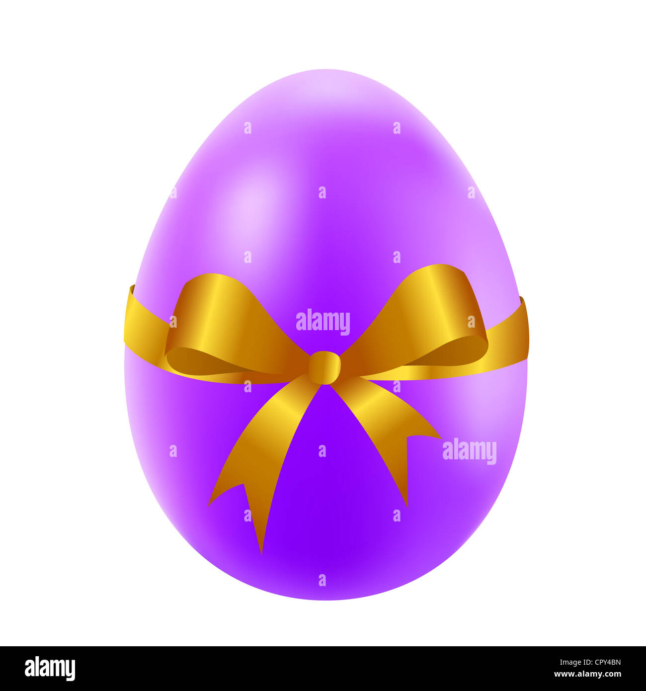 Osterei mit goldenen Bogen und Band. Eps10 Vektor-illustration Stockfoto