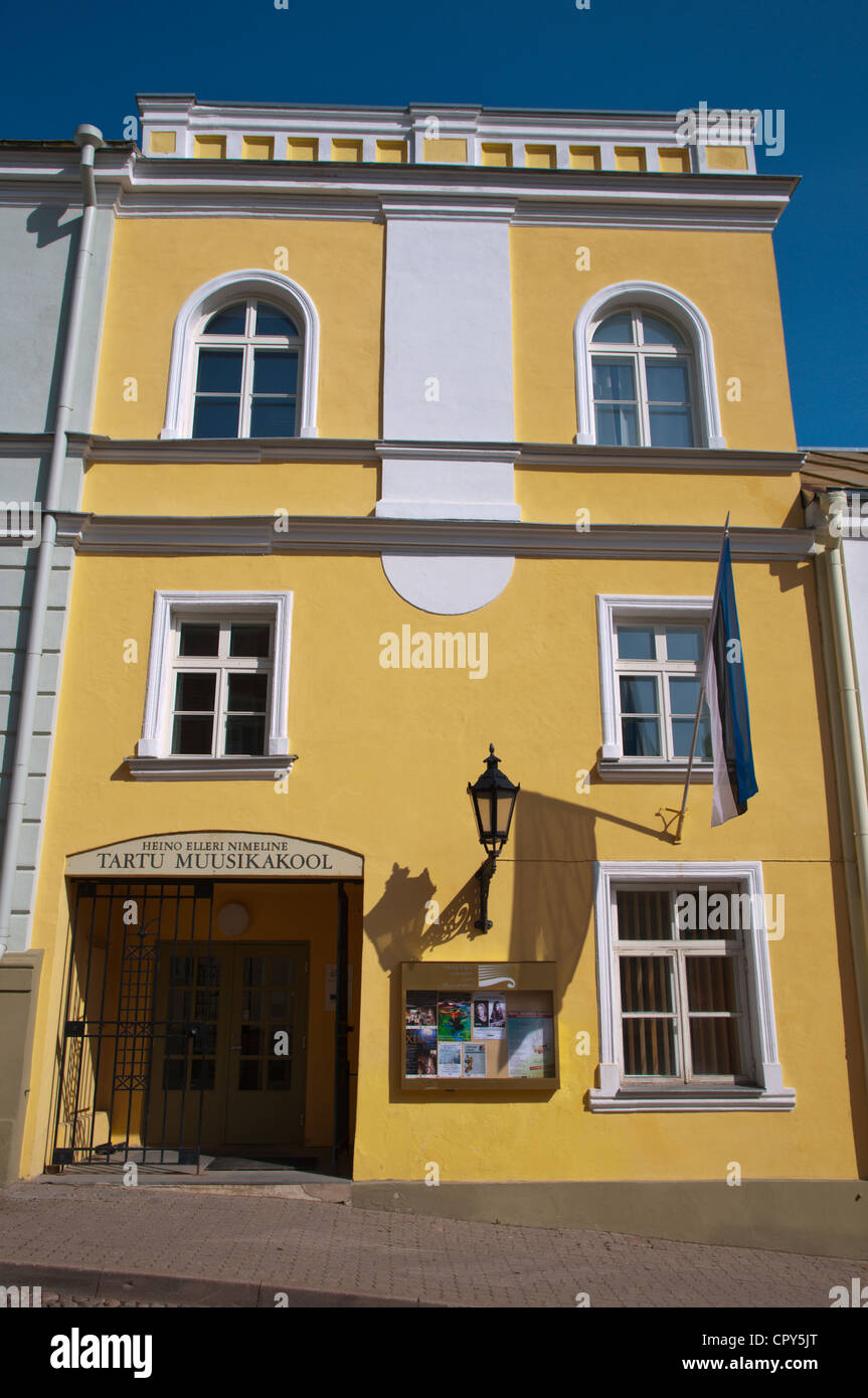 Muusikakool der Musik Akademie Tartu Estland baltischen Staaten Europas Stockfoto