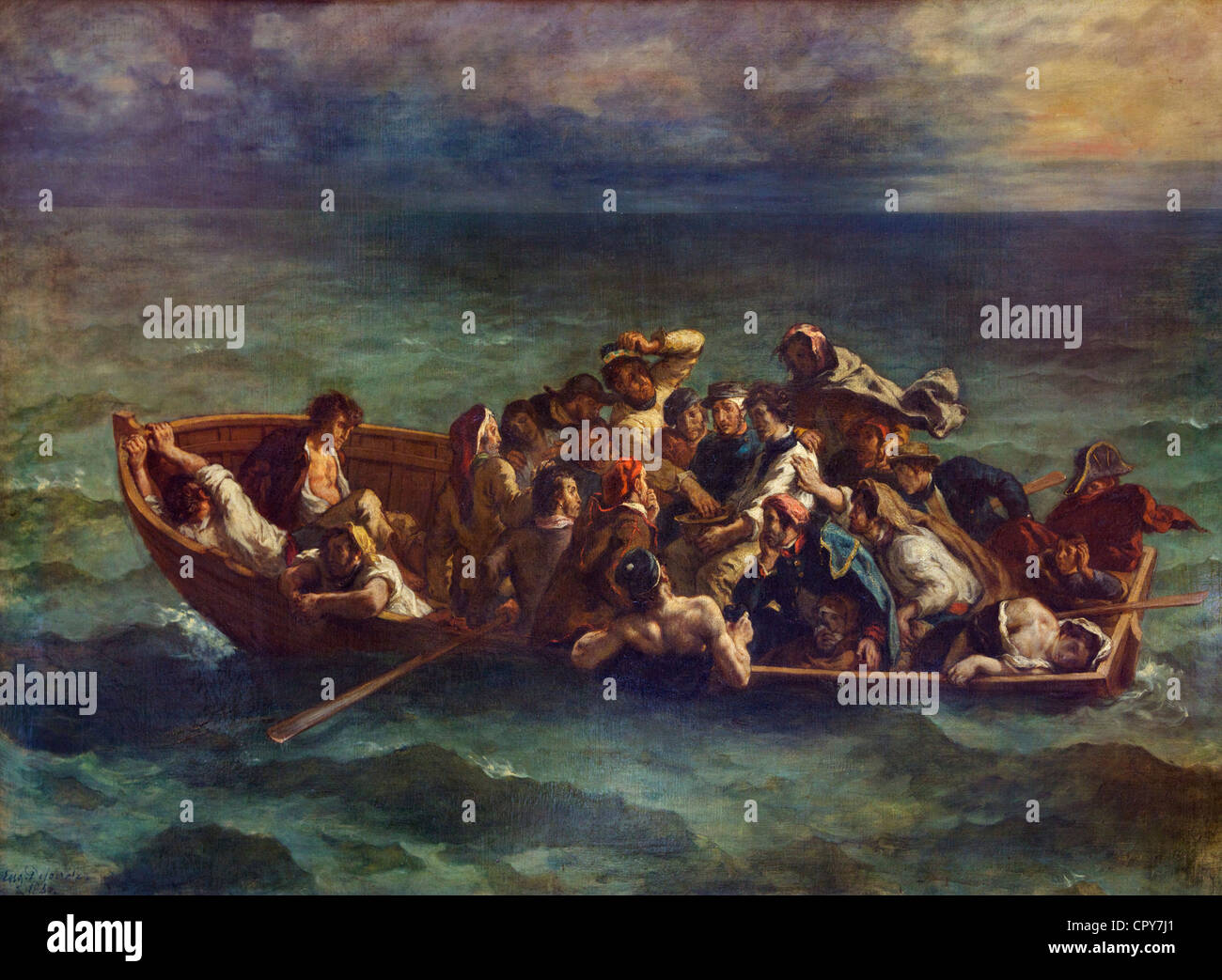 Schiffbruch des Don Juan, von Eugène Delacroix, 1840, Musee du Louvre-Museum, Paris, Frankreich, Europa, EU Stockfoto