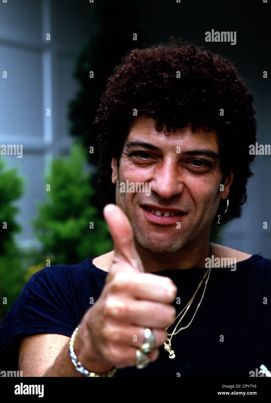 Mungo Jerry, englische Rock- und Bluesband, Porträt des Sängers Ray Dorset, 1987, Stockfoto