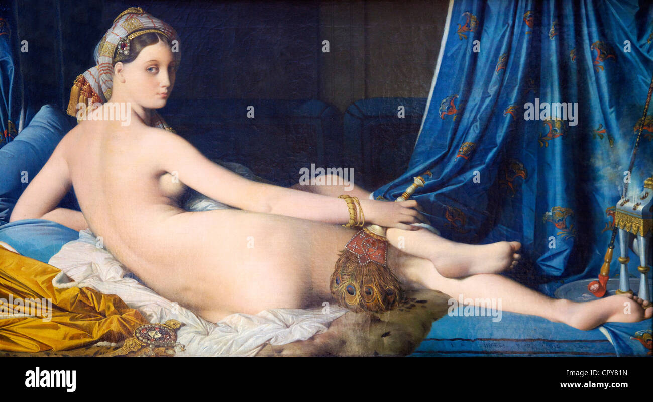 Grande Odalisque, 1814-1819, von Jean-Auguste-Dominique Ingres, Musee du Louvre-Museum, Paris, Frankreich, Europa Stockfoto