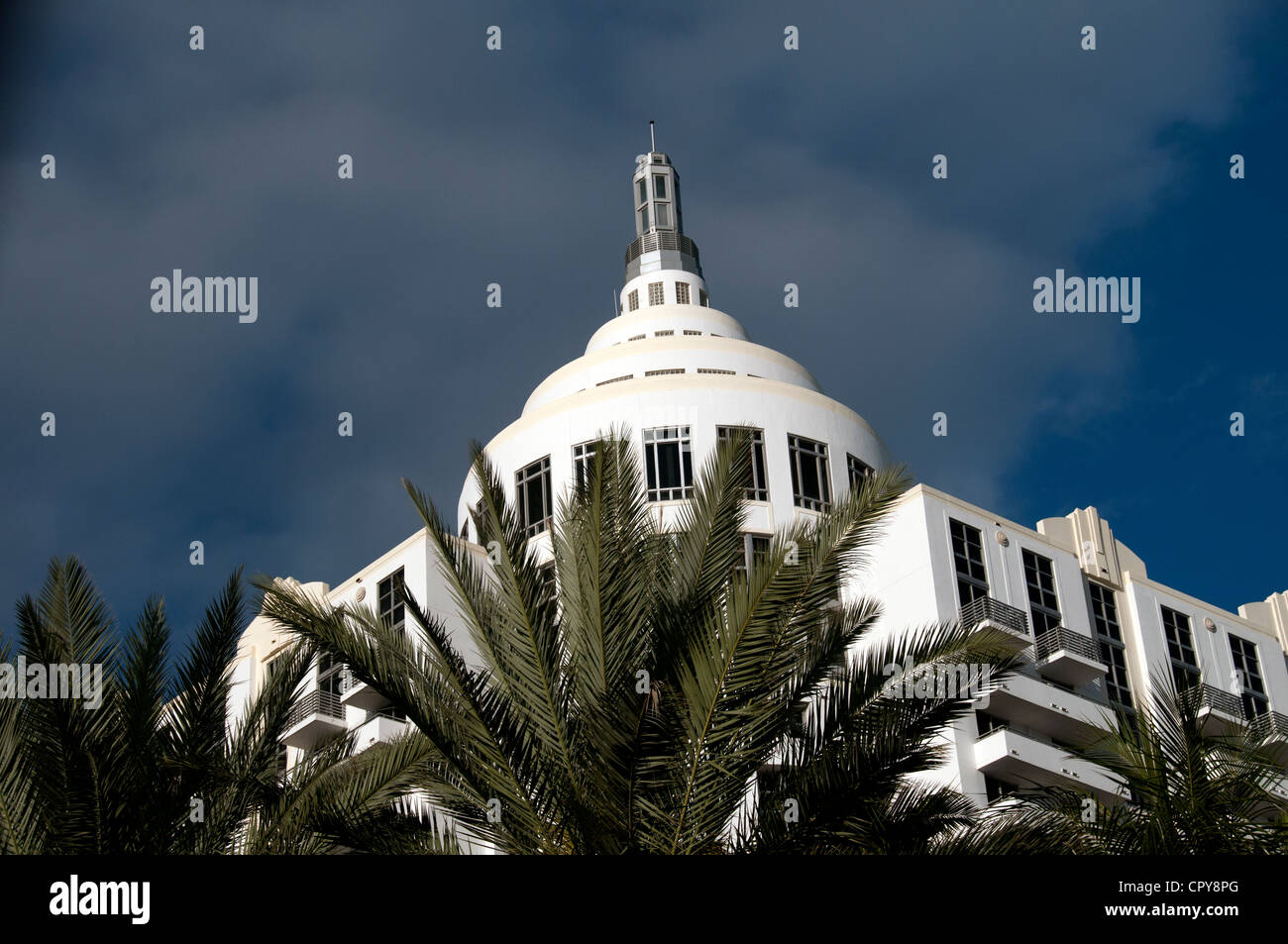 Art-Deco-Hotel South Beach Miami Fl. Stockfoto
