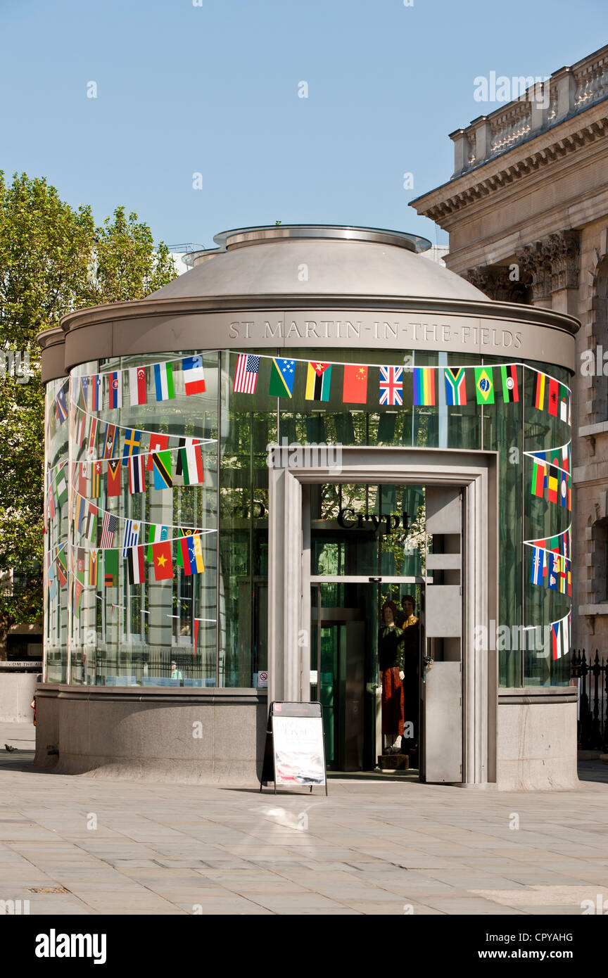 Krypta, St. Martins-in-the-Fields, London, Vereinigtes Königreich Stockfoto