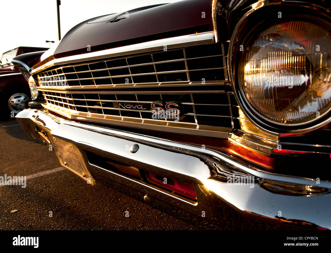 Chevy Nova SS grill Stockfoto