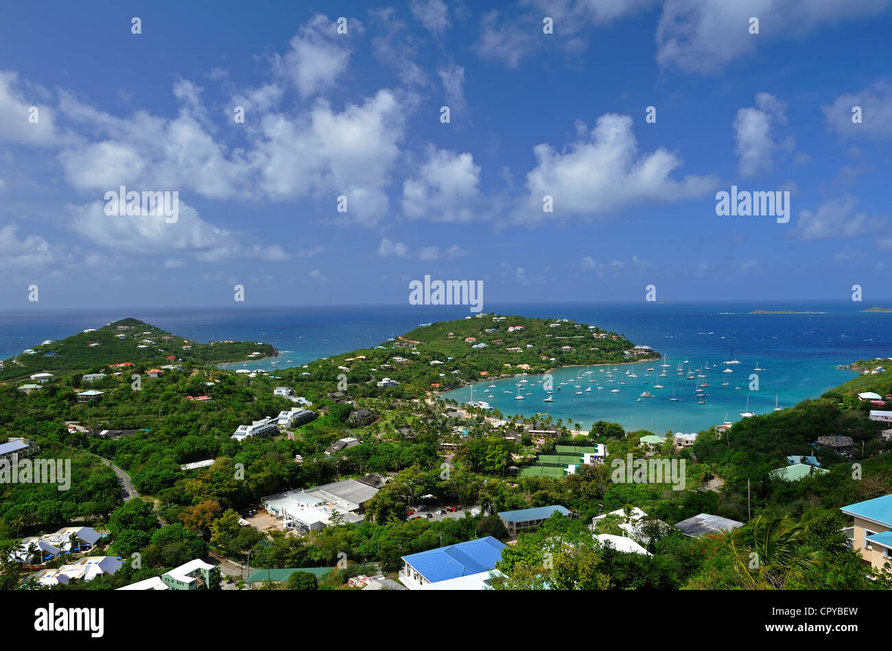 Cruz Bay, St. John USVI Stockfotografie Alamy
