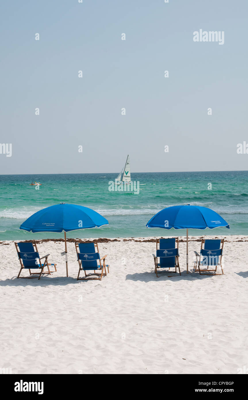 Der Strand am Meer ein beliebter Ferienort der nordwestlichen Florida USA Stockfoto