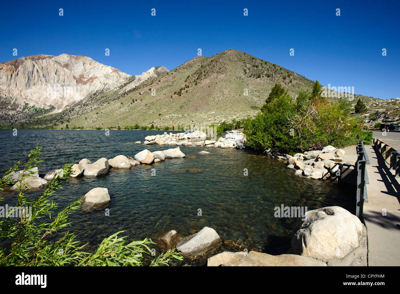 Convict Lake in der hohen Sierra, Kalifornien, USA Stockfoto