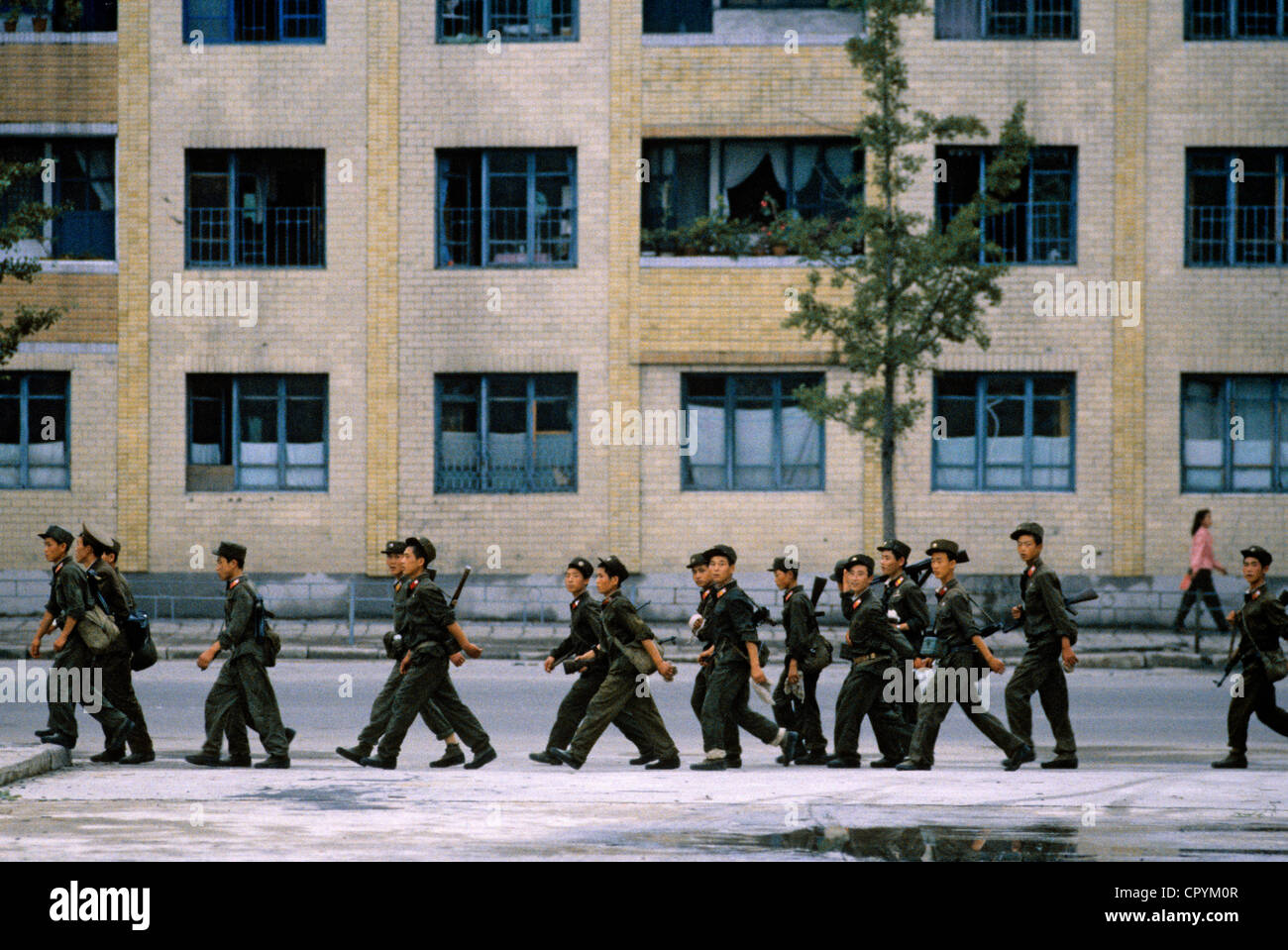 Nordkorea, Kaesong, Militärstadt auf der Linie der Abgrenzung Stockfoto