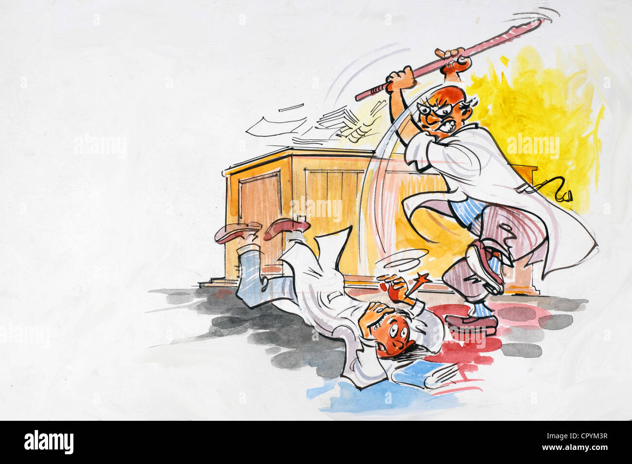 Lehren Sie, die bereit sind nur Stockfoto