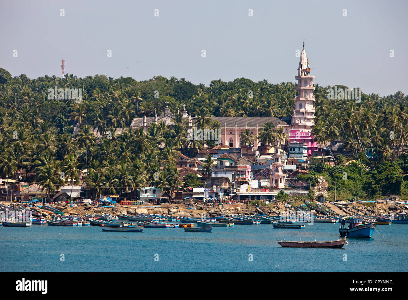 Indien, Bundesstaat Kerala, Kollam, katholische Kirche Stockfoto