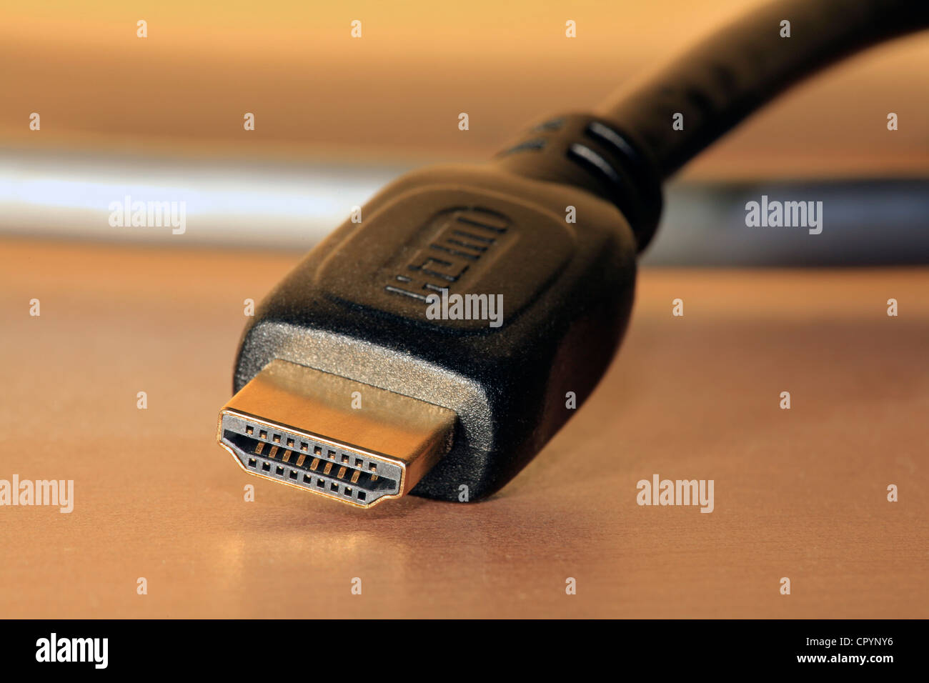 HDMI-Anschluss, HDMI-Kabel, High-Definition Multimedia Interface Stockfoto