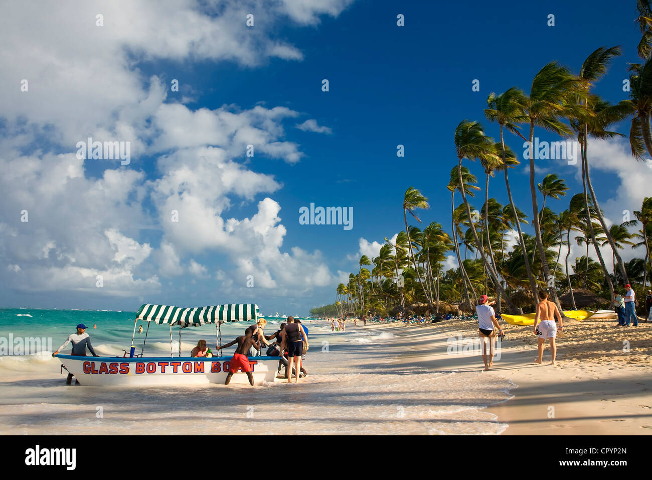 Dominikanische Republik, Provinz La Altagracia, Punta Cana, Playa Bavaro Stockfoto