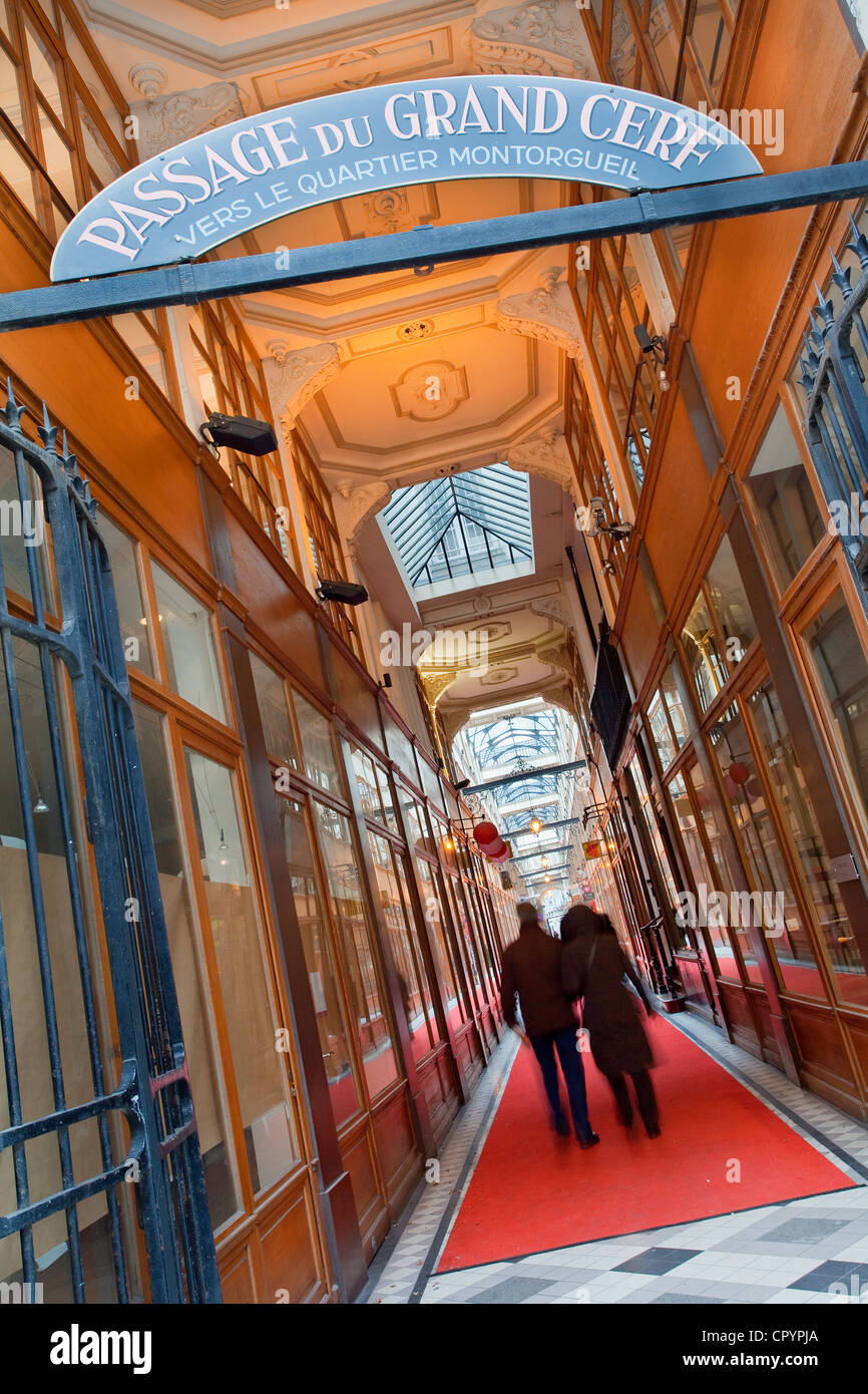 Frankreich, Paris, Passage du Grand Cerf Stockfoto