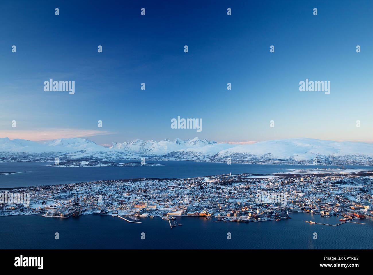 Tromsø oder Tromsø, Norwegen, Europa Stockfoto