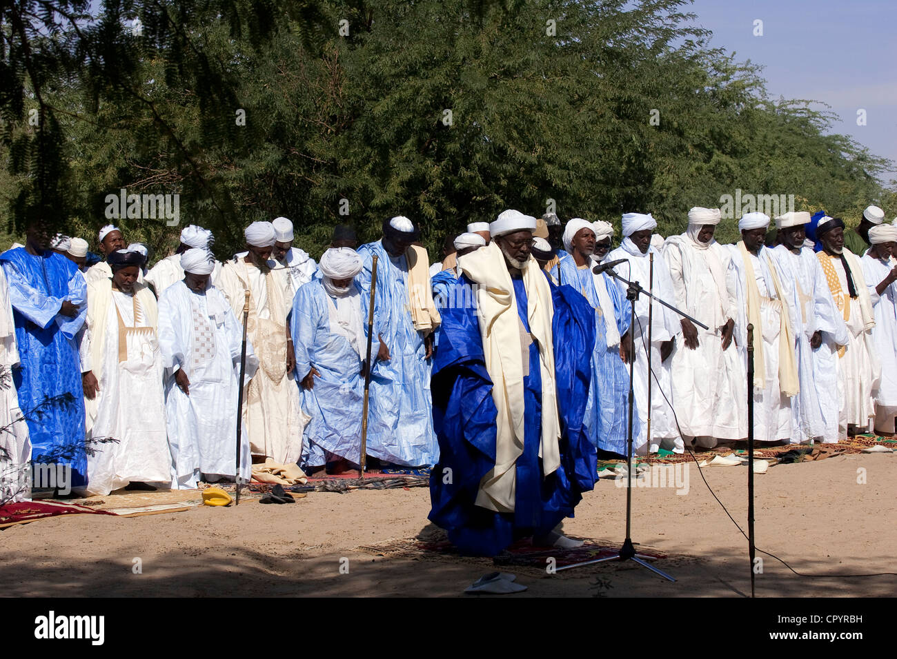 Mali, Timbuktu, Tageszeit das Freitagsgebet Stockfoto