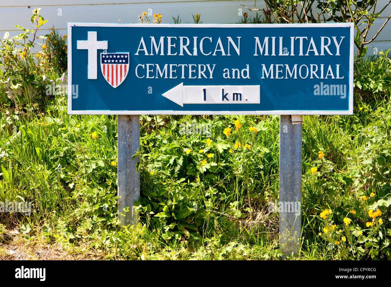 Amerikanischer Soldatenfriedhof, Omaha Beach, Normandie, Frankreich Stockfoto