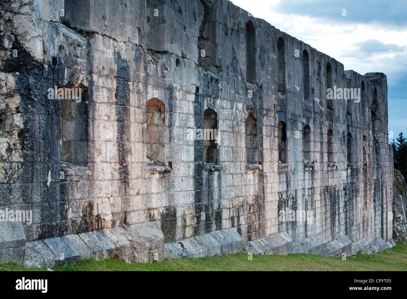Festung Forte Cherle, Folgaria, Provinz Trentino, Italien, Europa Stockfoto
