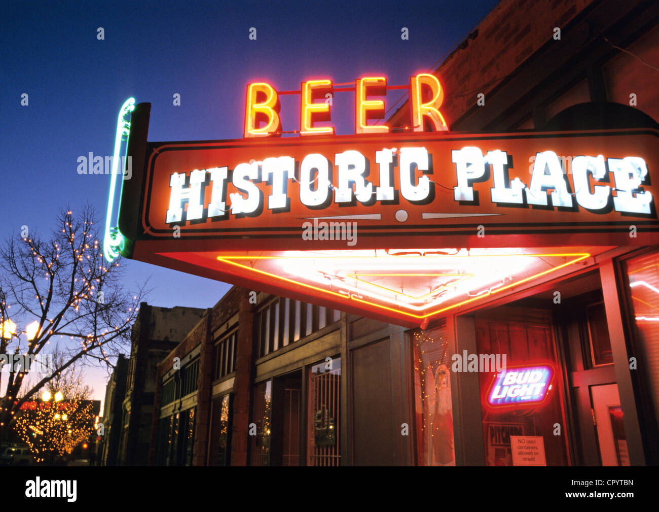 USA, Utah, Ogden, Bars und Antiquitätenhändler Stockfoto