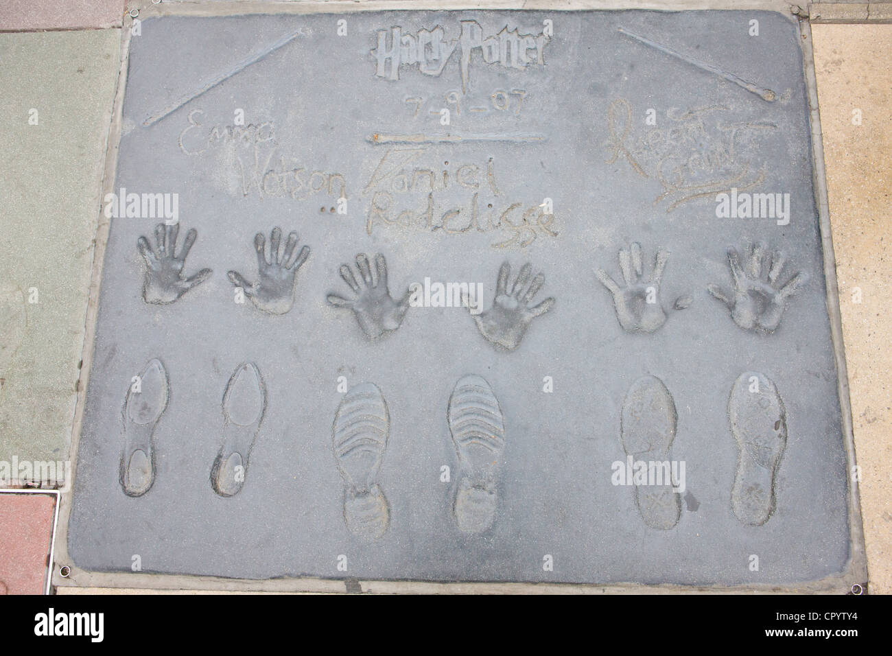 Hollywood Walk of Fame, Los Angeles, Kalifornien, USA Stockfoto