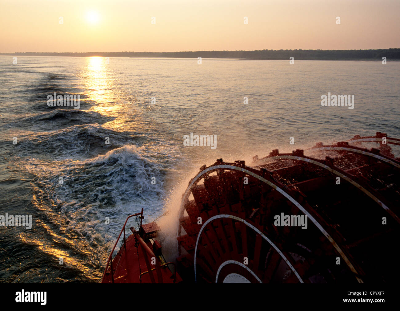 Vereinigten Staaten aufgeführt Sternwheel Boot Delta Queen historisches Denkmal auf dem Mississippi Stockfoto
