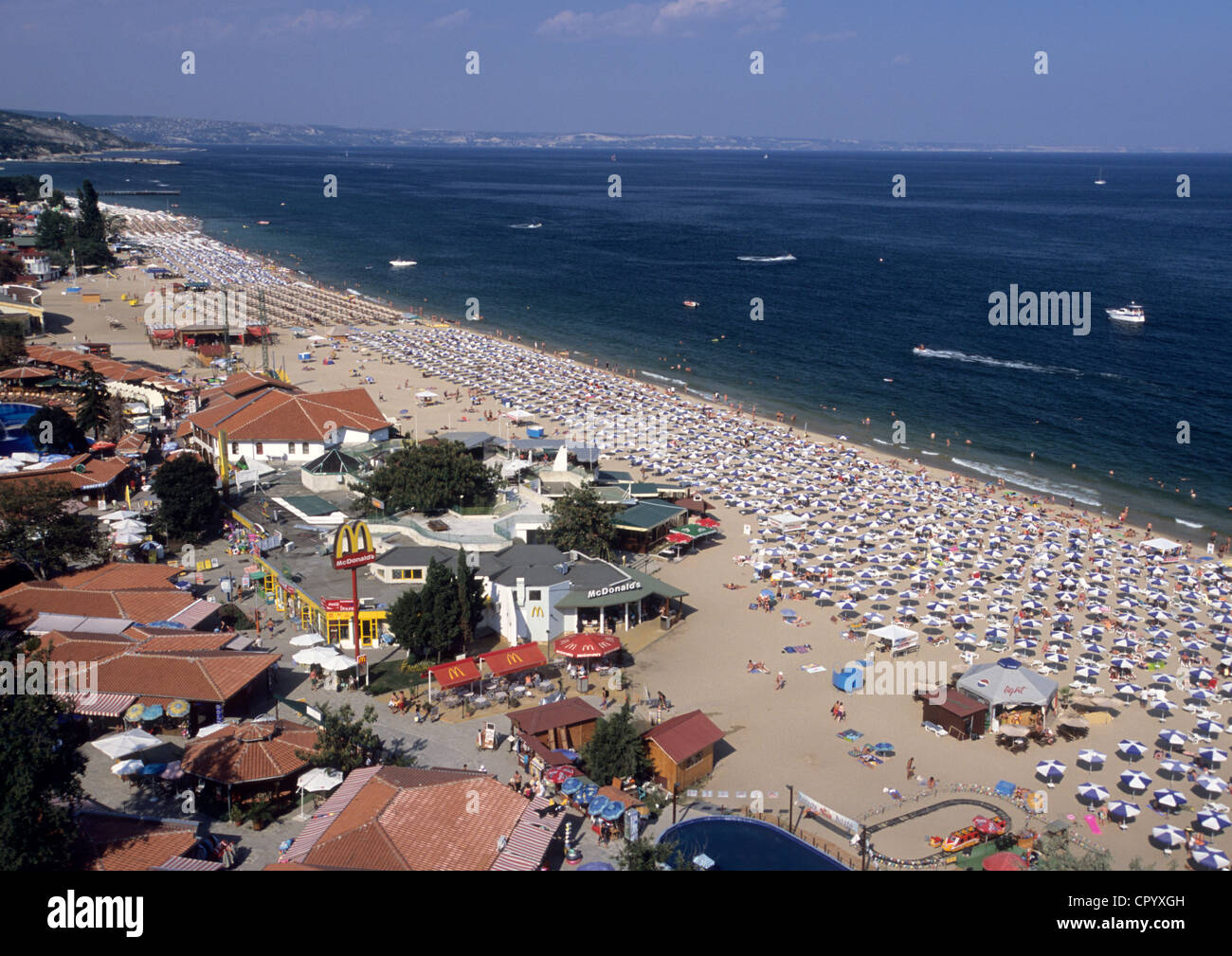 Bulgarien, Schwarzes Meer, Golden Sands Beach Stockfoto