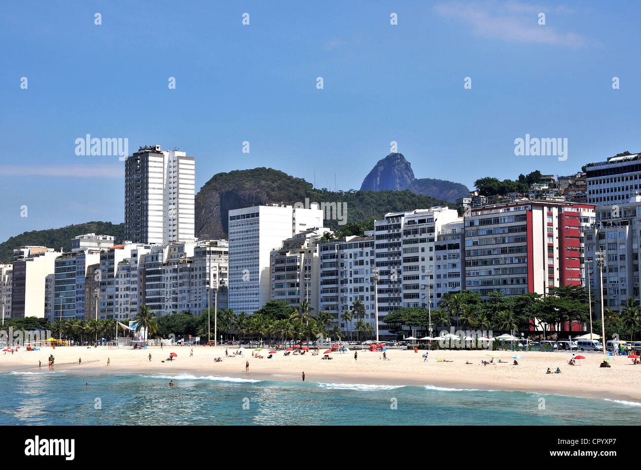Leme Strand Rio De Janeiro Brasilien Südamerika Stockfoto