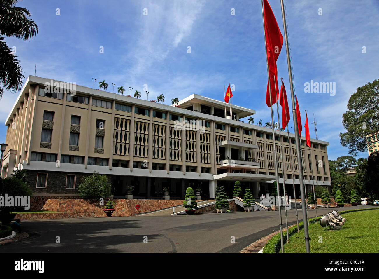 Palast der Wiedervereinigung, Ho-Chi-Minh-Stadt, Vietnam Stockfoto