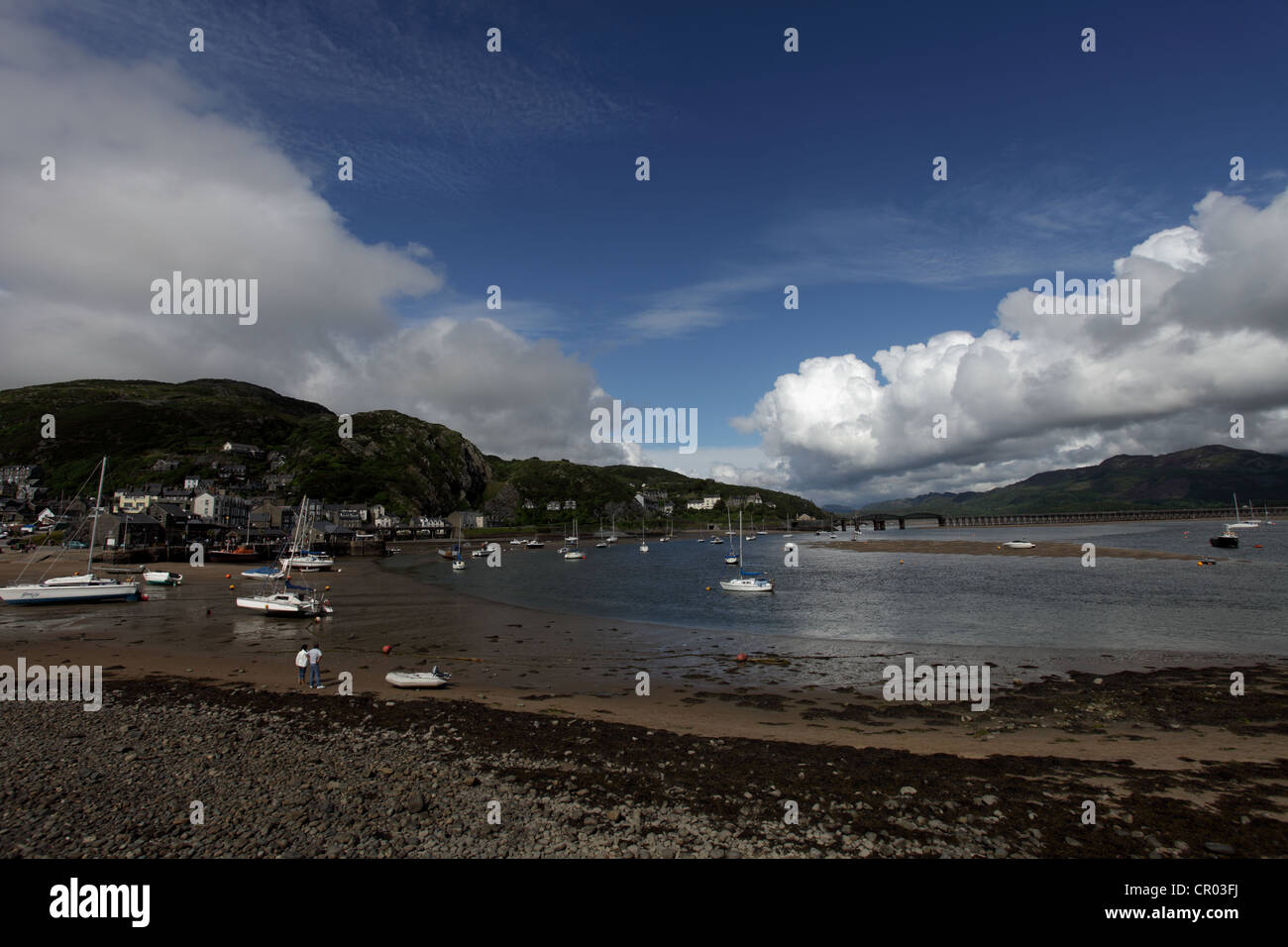 Beliebtes Urlaubsziel Barmouth in Wales Großbritannien Stockfoto