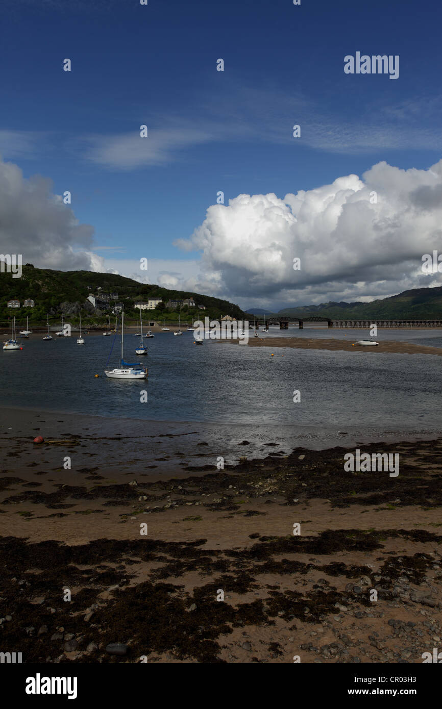 Beliebtes Urlaubsziel Barmouth in Wales Großbritannien Stockfoto