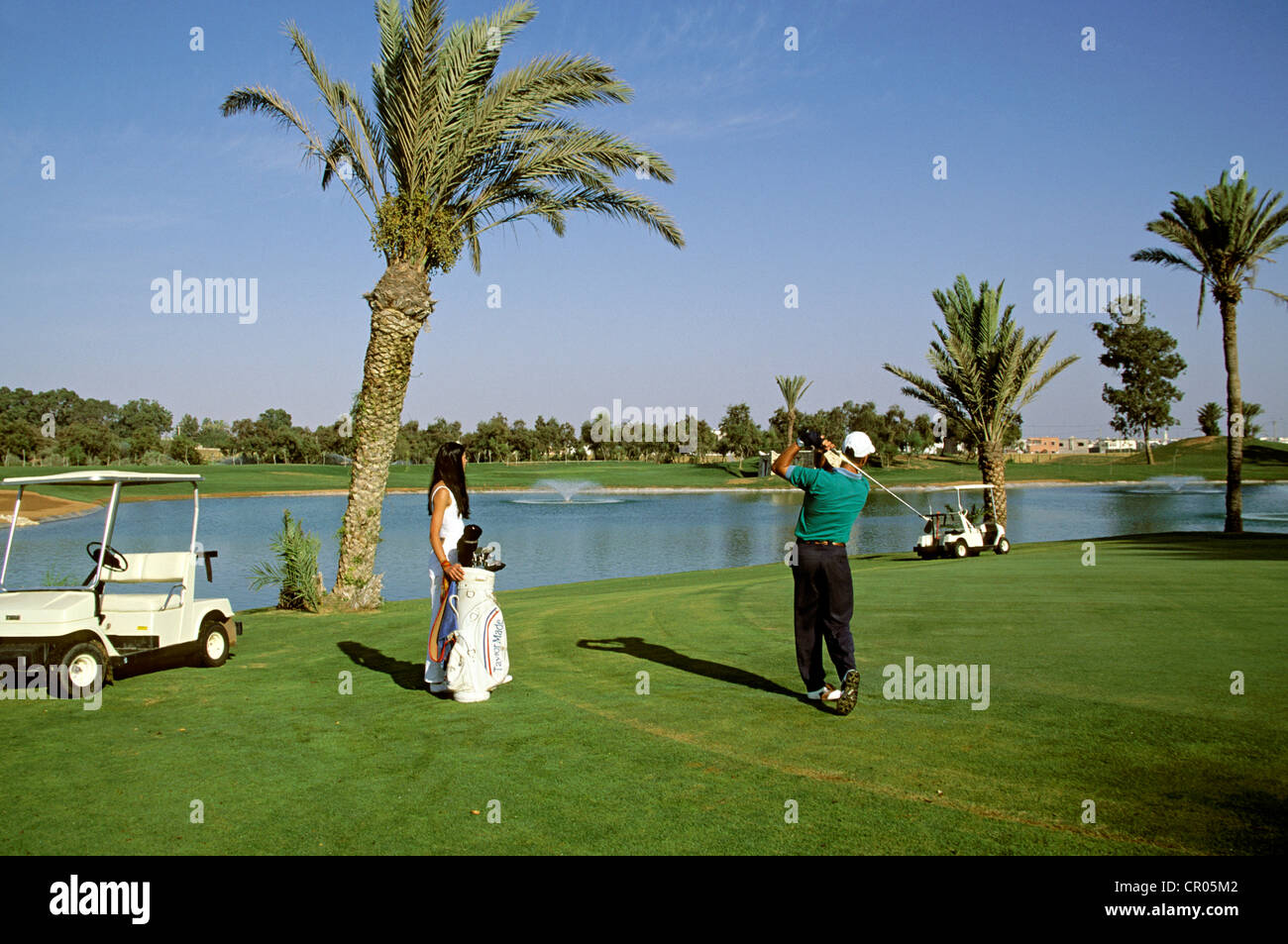 Marokko, Agadir, Golf du Soleil (Sonne Golf Course) Stockfoto